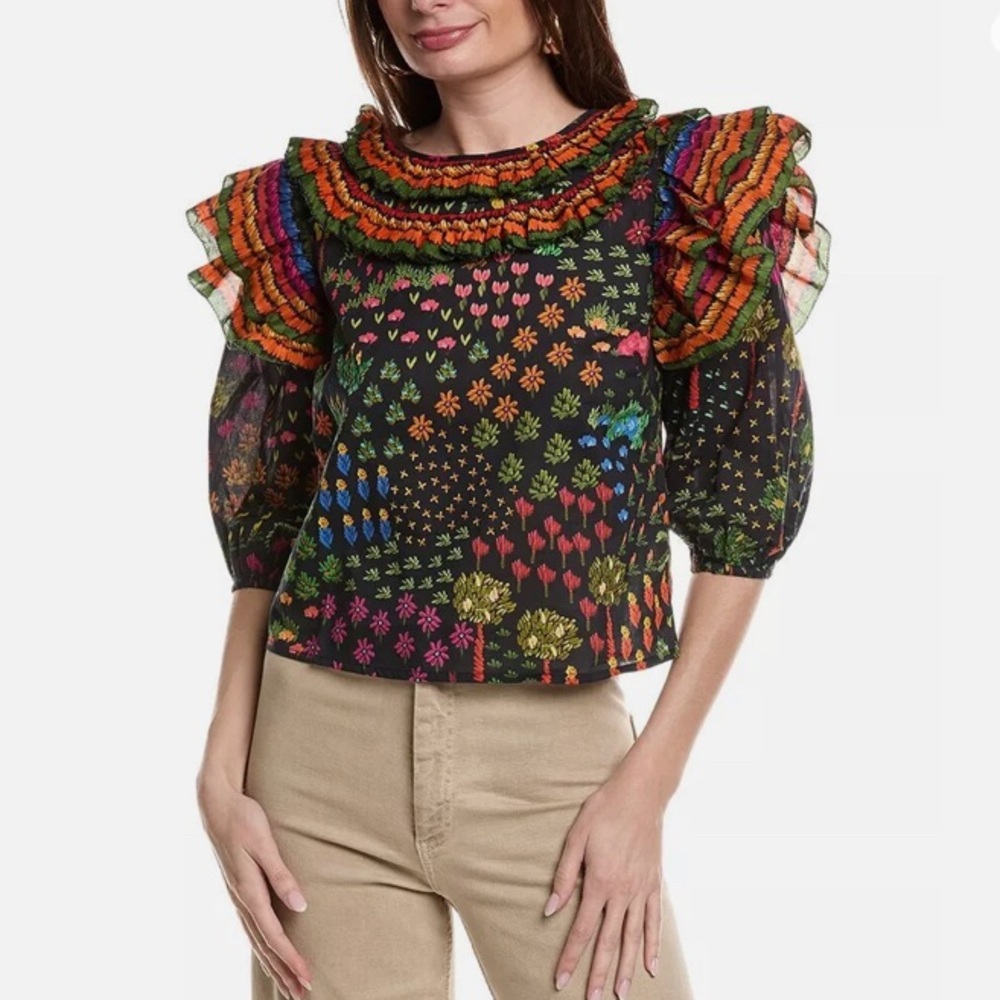 FARM Rio Fruit Garden Blouse- XS